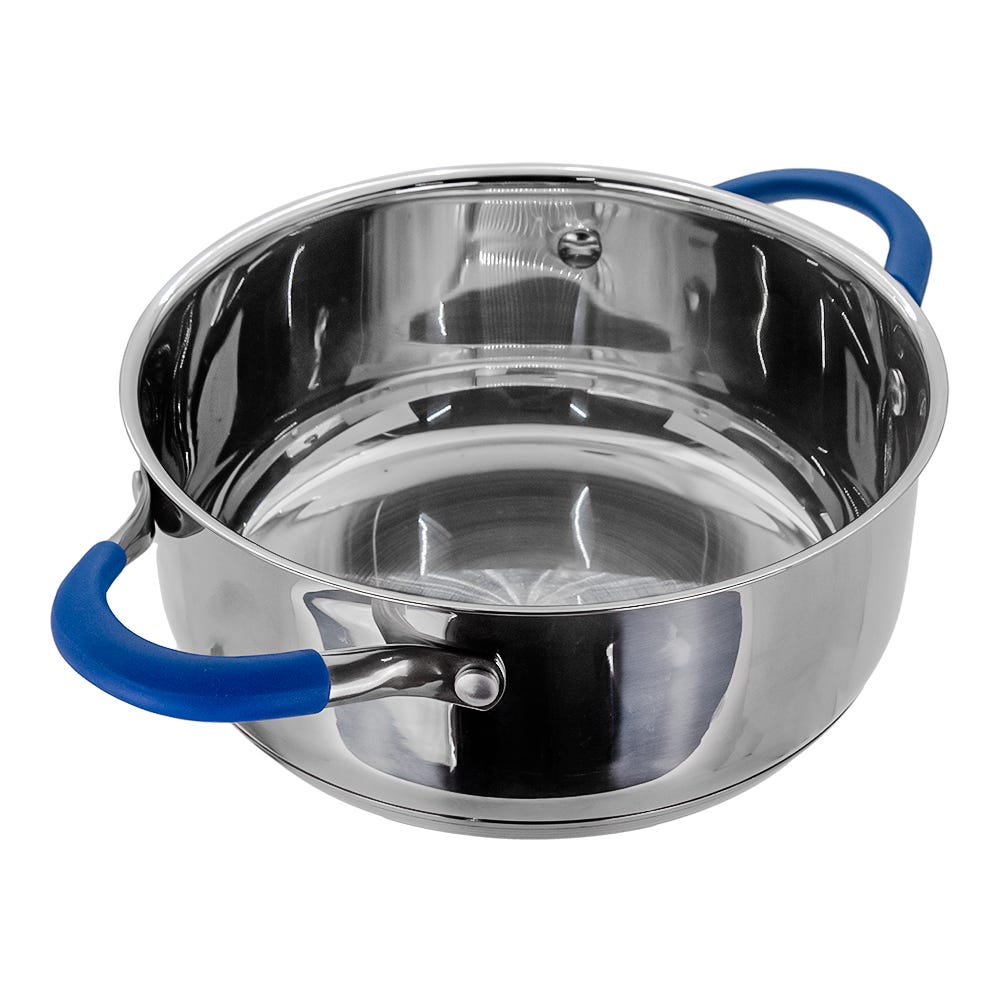 Olla acero inoxidable acabado espejo con tapa 3 L AS11 Qualité