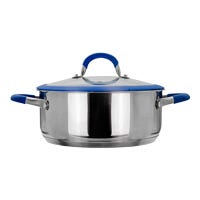 Olla acero inoxidable acabado espejo con tapa 6.5 L AS14 Qualité