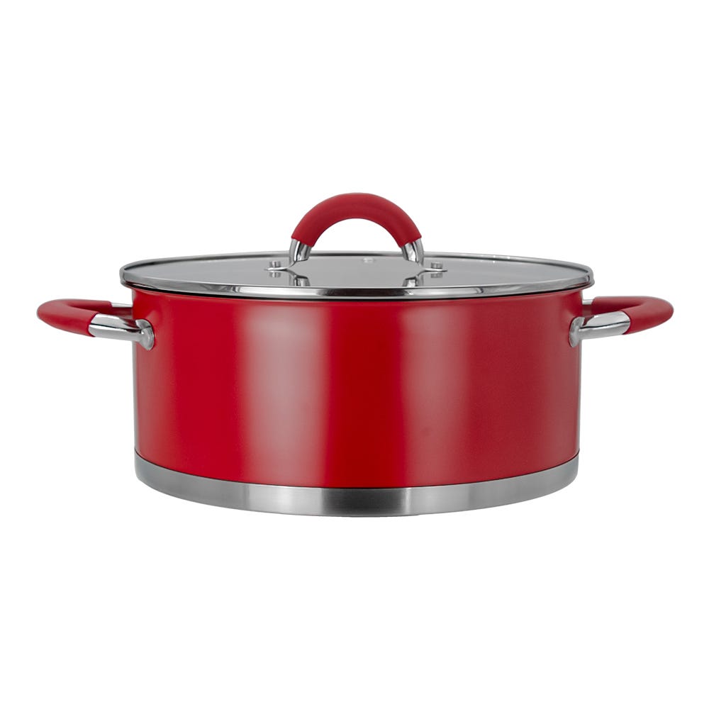 Olla de acero inoxidable con tapa 5 L AS22 Qualité