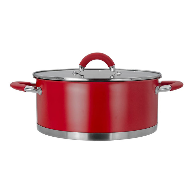 Olla de acero inoxidable con tapa 5 L AS22 Qualité