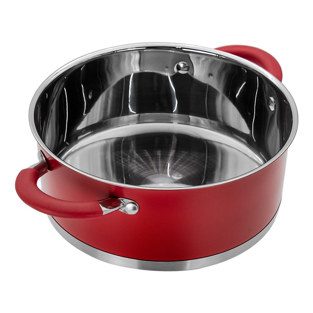 Olla de acero inoxidable con tapa 5 L AS22 Qualité