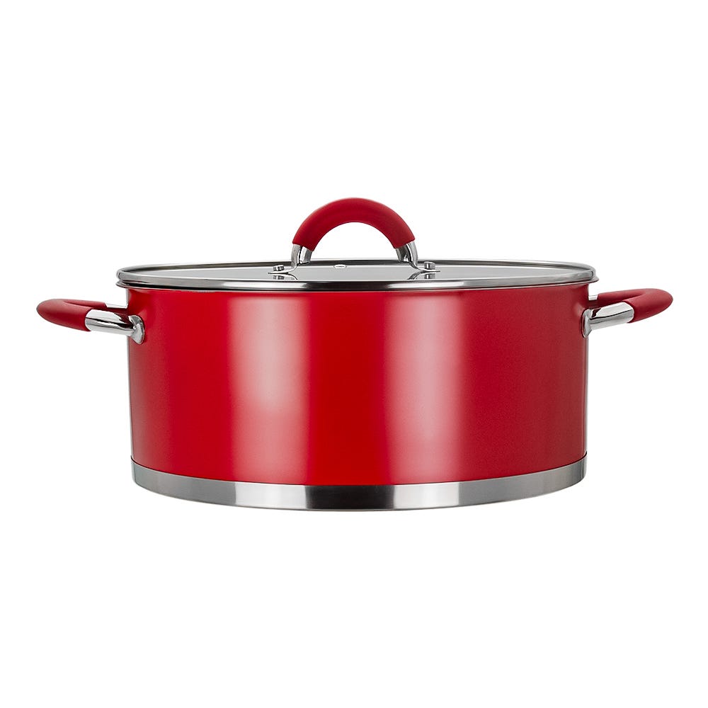 Olla de acero inoxidable con tapa 6.5 L AS23 Qualité