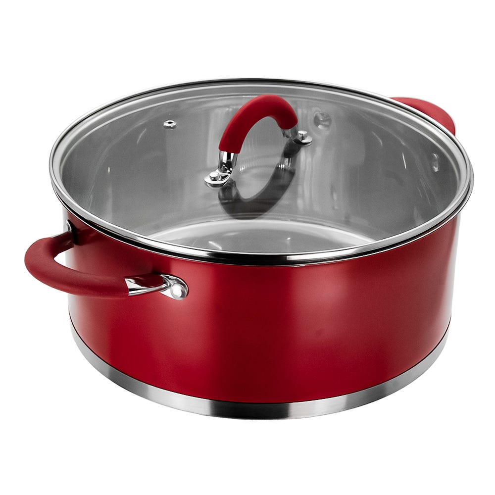 Olla de acero inoxidable con tapa 6.5 L AS23 Qualité