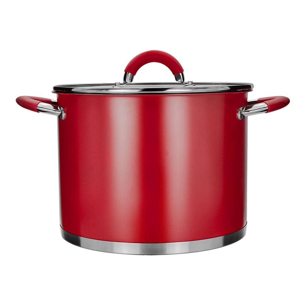 Olla alta acero inoxidable con tapa 7 L AS26 Qualité