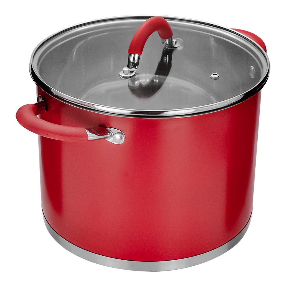 Olla alta acero inoxidable con tapa 7 L AS26 Qualité