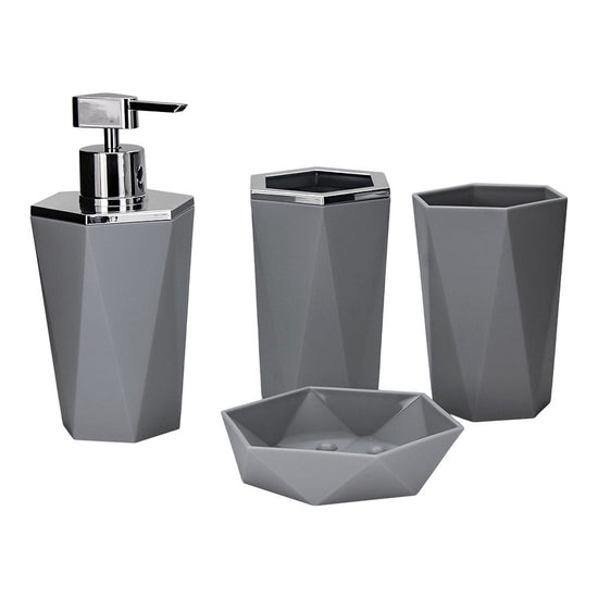 Juego de baño 4 piezas plástico ABS05 Home Addict