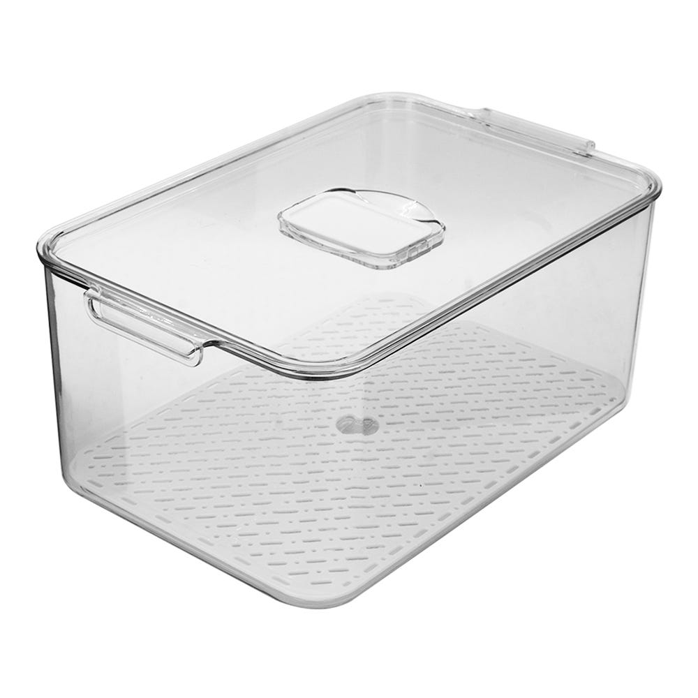 Contenedor para refrigerador de plástico con tapa AA8801L Home Addict