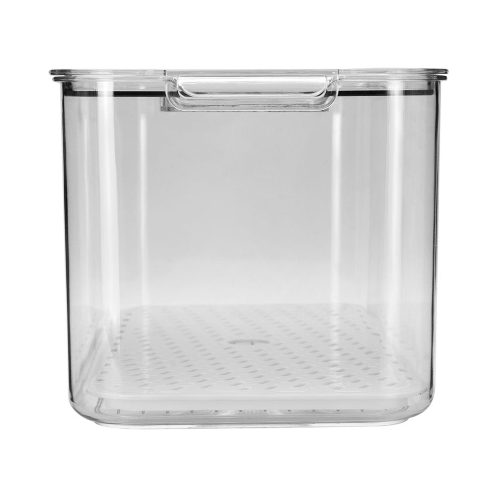 Contenedor para refrigerador de plástico con tapa AA8802L Home Addict