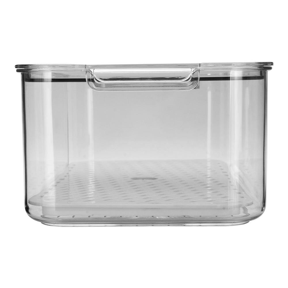 Contenedor para refrigerador de plástico con tapa AA8802M Home Addict