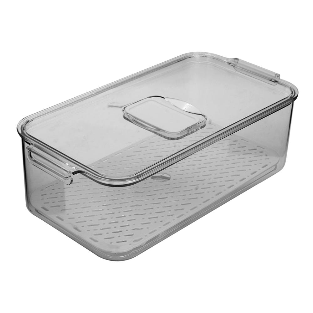 Contenedor para refrigerador de plástico con tapa AA8802M Home Addict