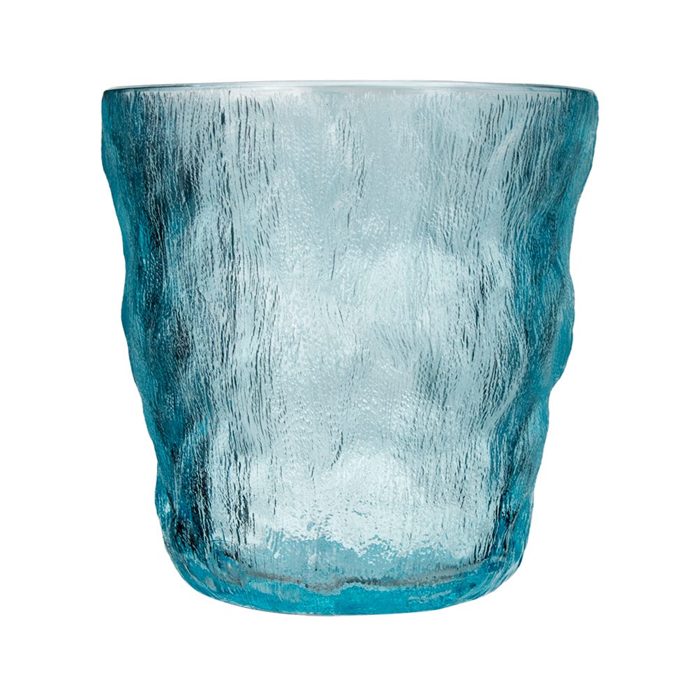 Vaso de vidrio con relieve 260 ml ATH-764 Home Sweet Home