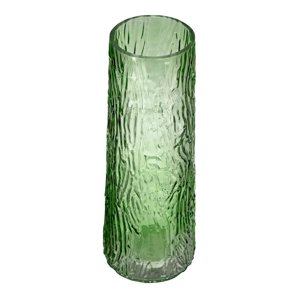 Florero de vidrio con relieve 7.7 x 28.4 cm ATH-751 Home Sweet Home