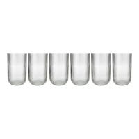 Juego de vasos de vidrio con relieve 6 piezas ATH-868 Chef Market