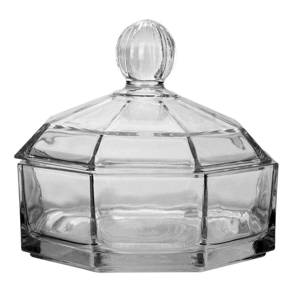 Contenedor de almacenamiento de vidrio 3 niveles con tapa BLS580/4-2GB ODENSE Kim Glass