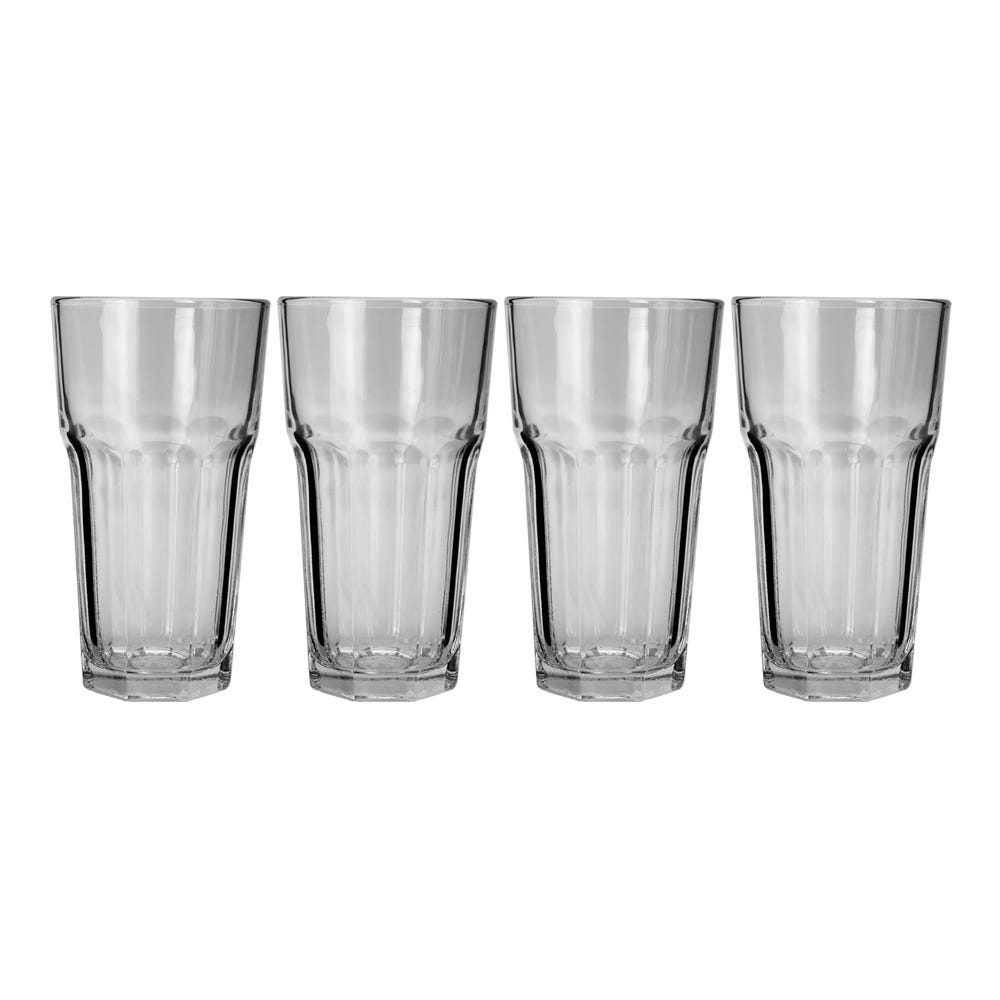 Juego de vasos de vidrio reforzados 470 ml 4 piezas TS1676/4-1GB CARTAGENA Kim Glass
