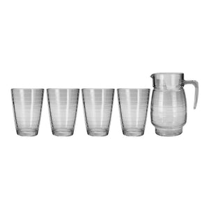 Juego de agua de vidrio 5 piezas PCLS1623/5-2GB RINGS Kim Glass