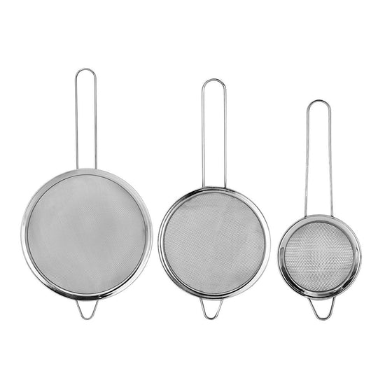 Juego de 3 coladores de acero inoxidable 29-26-20 cm DA23102 Qualité