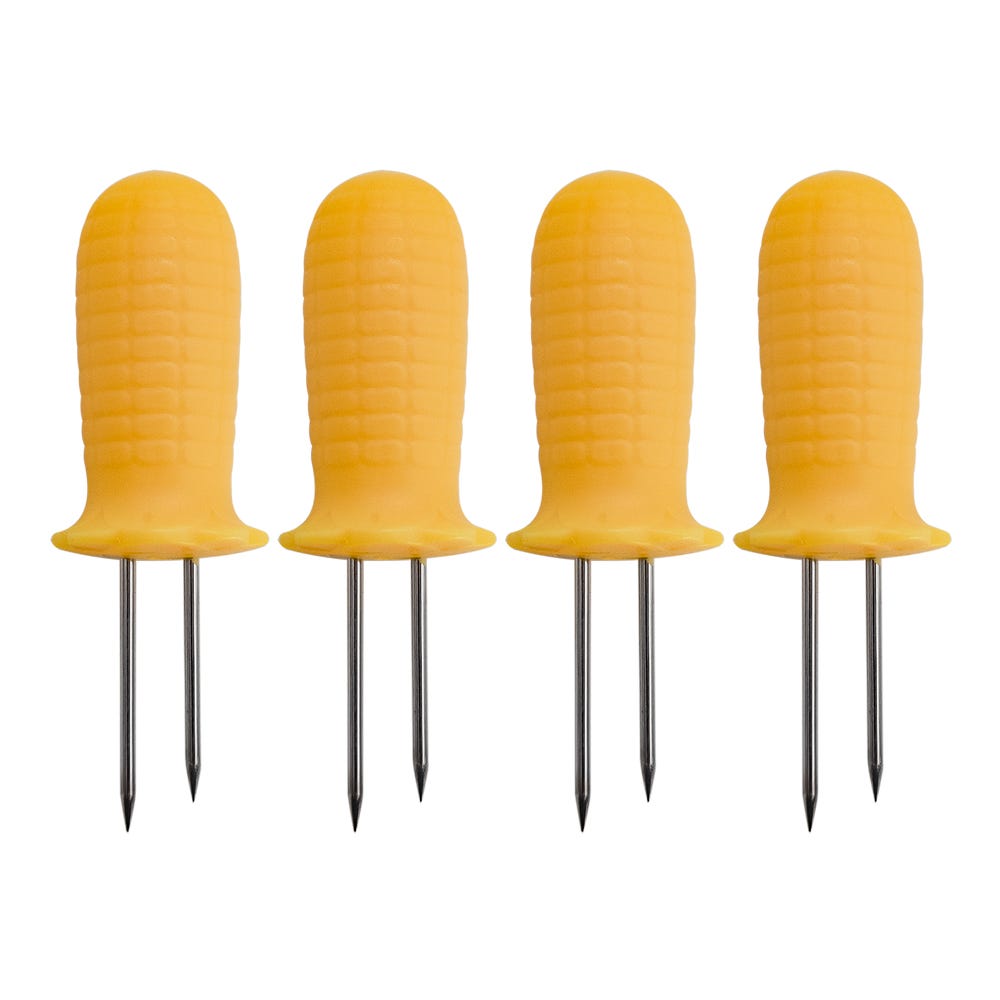 Juego de 4 pinchos para elotes de acero inoxidable ATS1061 Home Sweet Home