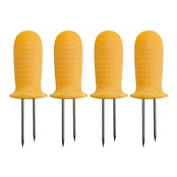 Juego de 4 pinchos para elotes de acero inoxidable ATS1061 Home Sweet Home
