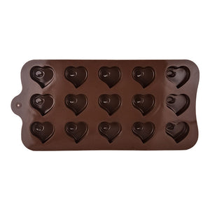 Molde de silicón para chocolates corazón 21.3 cm ATD1596 Qualité