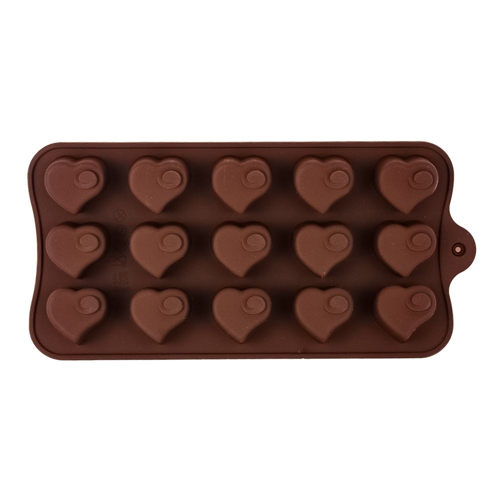 Molde de silicón para chocolates corazón 21.3 cm ATD1596 Qualité