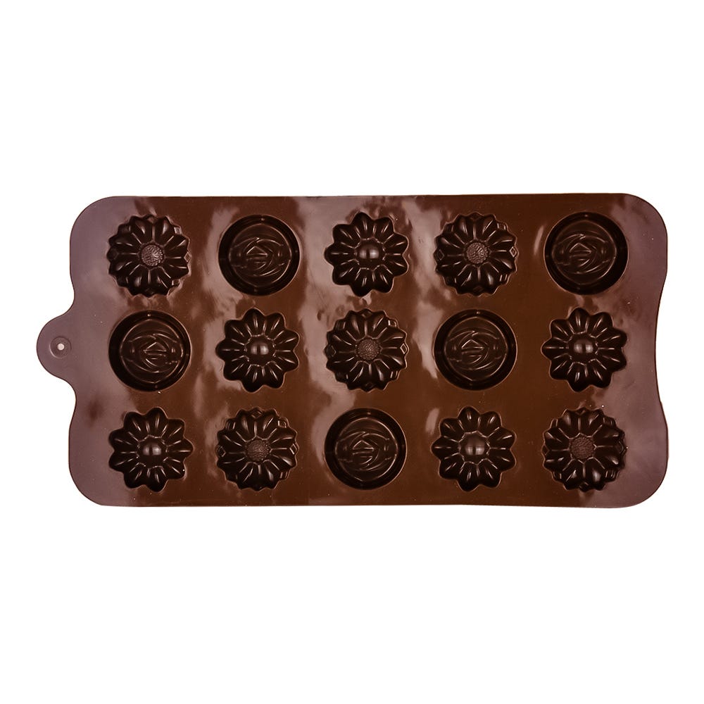 Molde de silicón para chocolates flor 21.3 cm ATD1597 Qualité