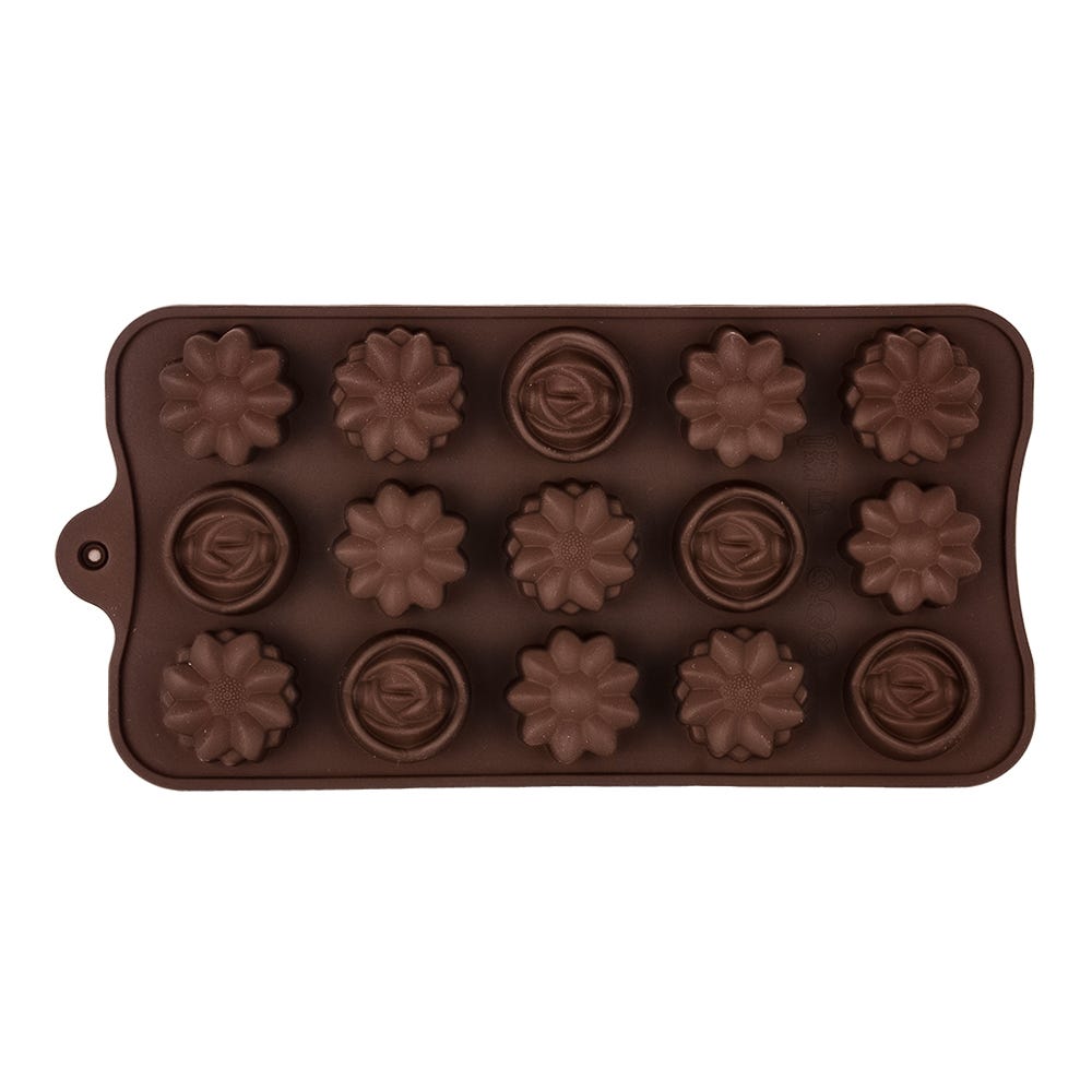 Molde de silicón para chocolates flor 21.3 cm ATD1597 Qualité