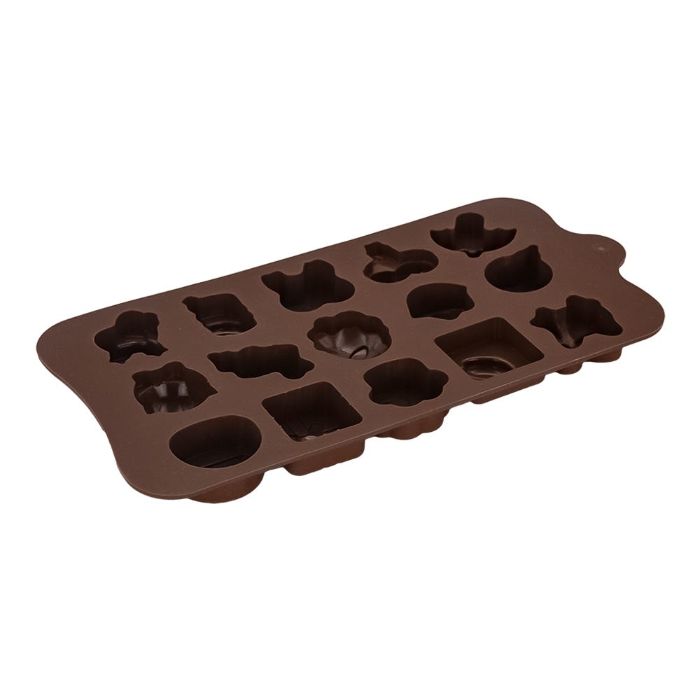 Molde de silicón para chocolates varias figuras 21.3 cm ATD1598 Qualité