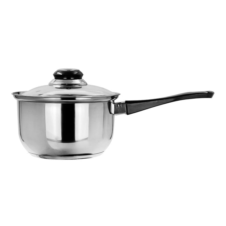 Hervidor de leche acero inoxidable con tapa de vidrio 1.5 litros A05 Qualité Basic