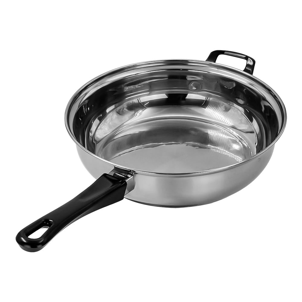 Sartén de acero inoxidable con tapa de vidrio 2.1 litros A06 Qualité Basic – vista 5