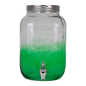 Dispensador de vidrio de agua 8 L con base de color