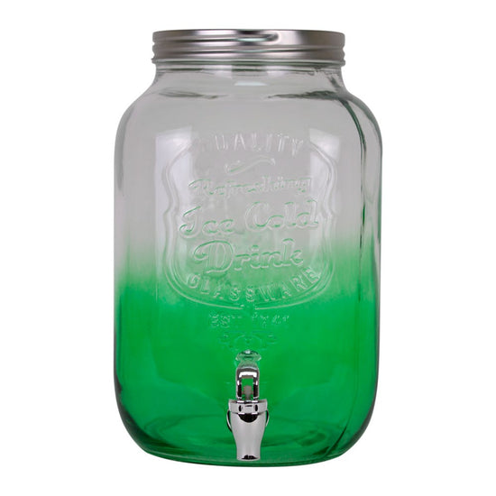 Dispensador de vidrio de agua 8 L con base de color