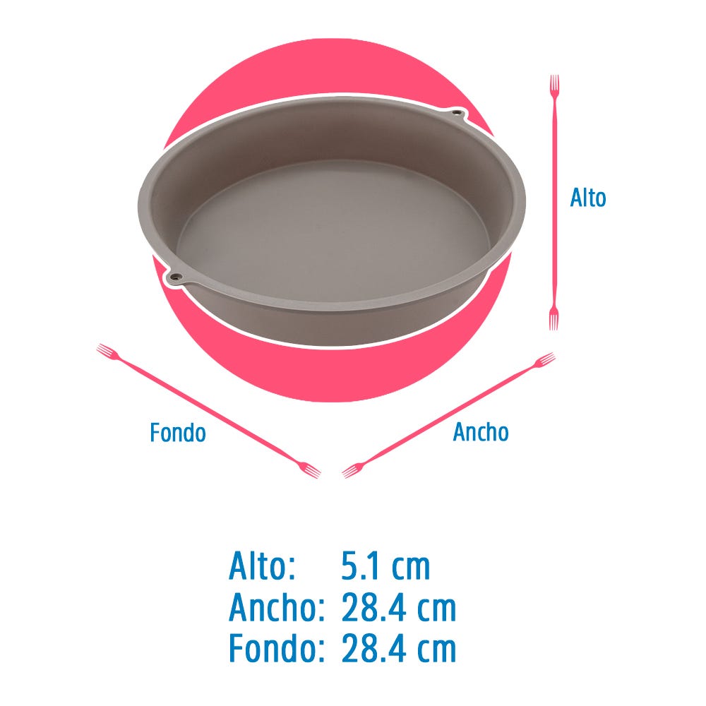 Molde de silicón para pay 1.850 L ATS1046 Qualité