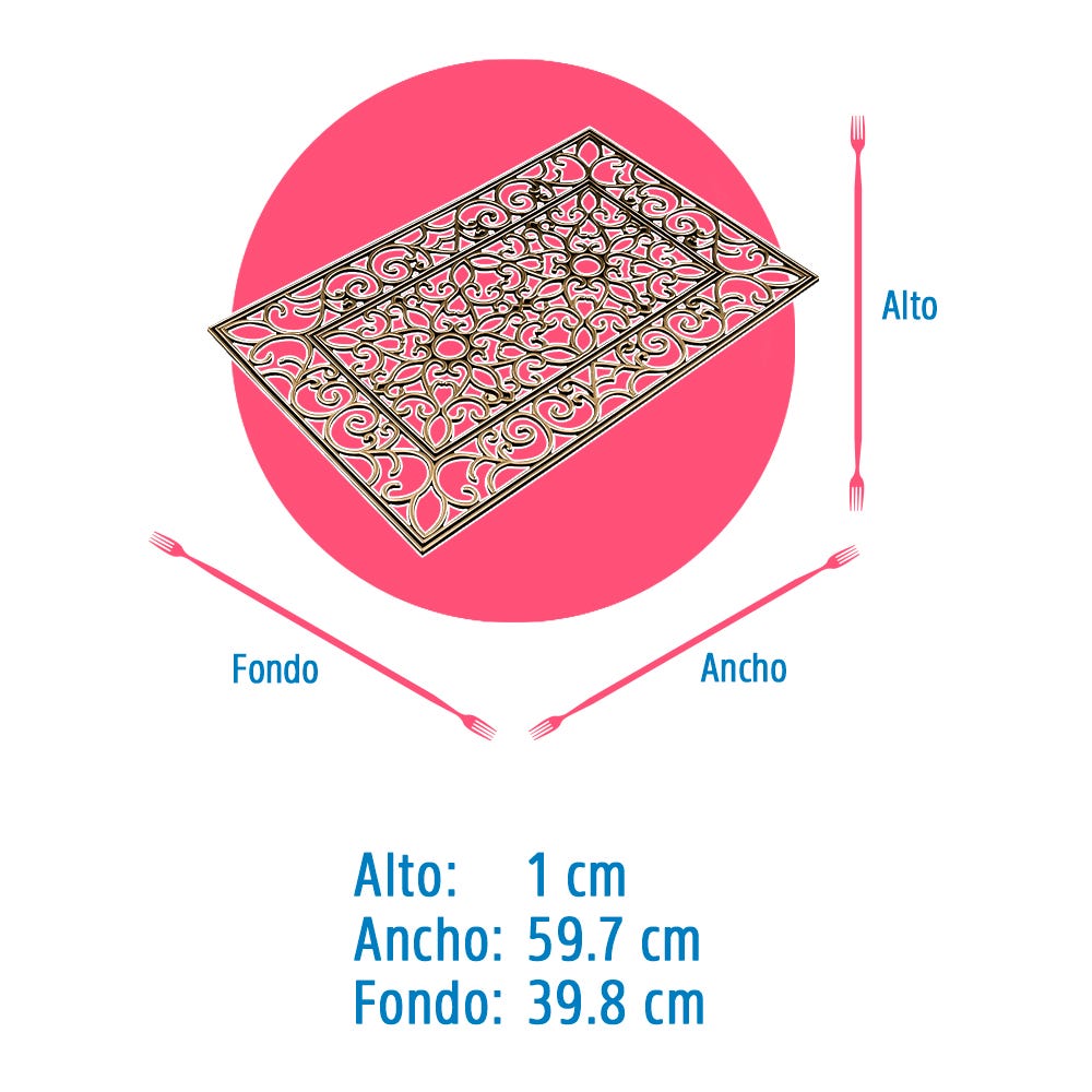 Tapete de plástico para entrada 59.7 cm AB1424 Home Sweet Home