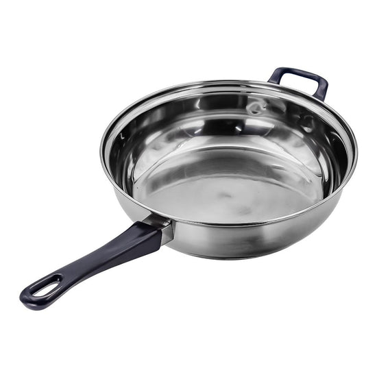 Sartén de acero inoxidable con tapa de vidrio 2.1 litros azul A06 Qualité – vista 4