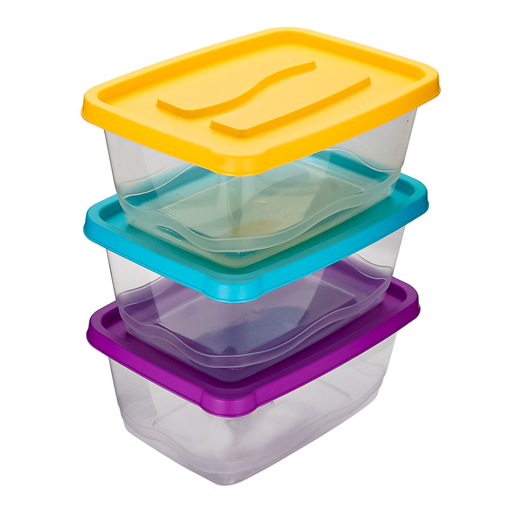 Juego de 3 contenedores plástico 1.1 L 200-8032-RBW Home Sweet Home