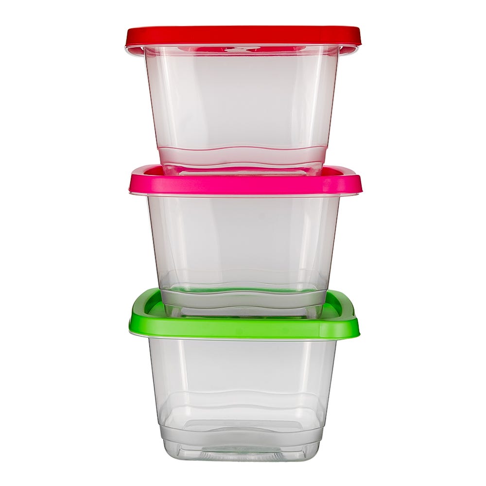 Juego de 3 contenedores plástico 2 L 200-8036-RBW Home Sweet Home