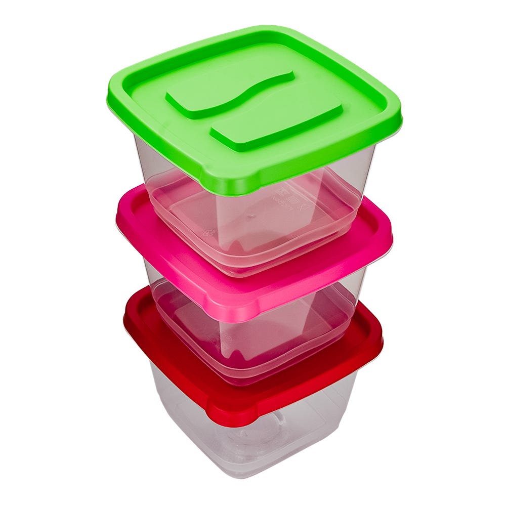 Juego de 3 contenedores plástico 2 L 200-8036-RBW Home Sweet Home