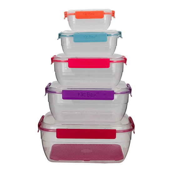 Juego de 5 contenedores plástico y 1 escurridor 200-4355-24 Home Sweet Home