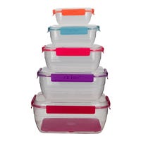 Juego de 5 contenedores plástico y 1 escurridor 200-4355-24 Home Sweet Home