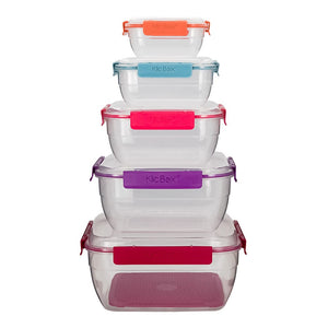 Juego de 5 contenedores plástico y 1 escurridor 200-4455-24 Home Sweet Home