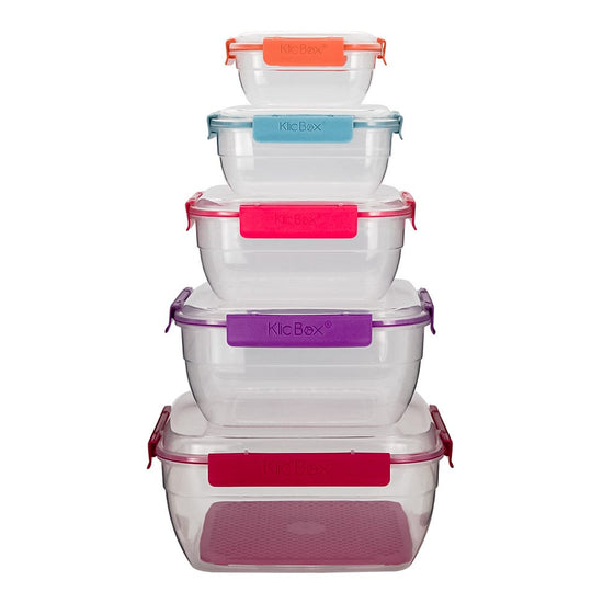 Juego de 5 contenedores plástico y 1 escurridor 200-4455-24 Home Sweet Home