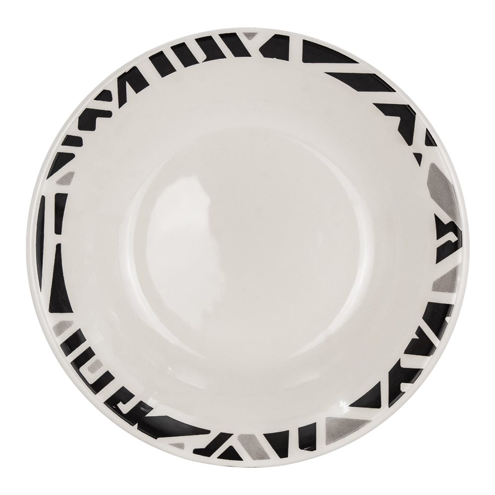 Plato hondo de cerámica 500 ml varios decorados Domino Corona