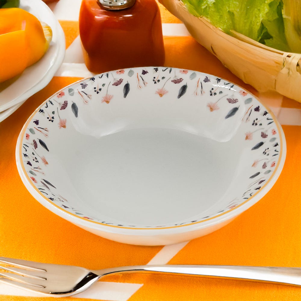 Plato hondo de cerámica 500 ml varios decorados Domino Corona