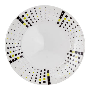 Plato pando cerámica 24 cm dominó Corona