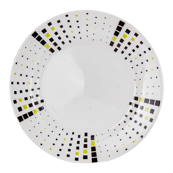 Plato pando cerámica 24 cm dominó Corona