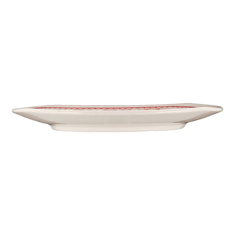 Plato pando de cerámica 24.3 cm Cuadro mediterránea Corona