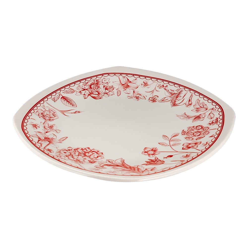 Plato pando de cerámica 24.3 cm Cuadro mediterránea Corona