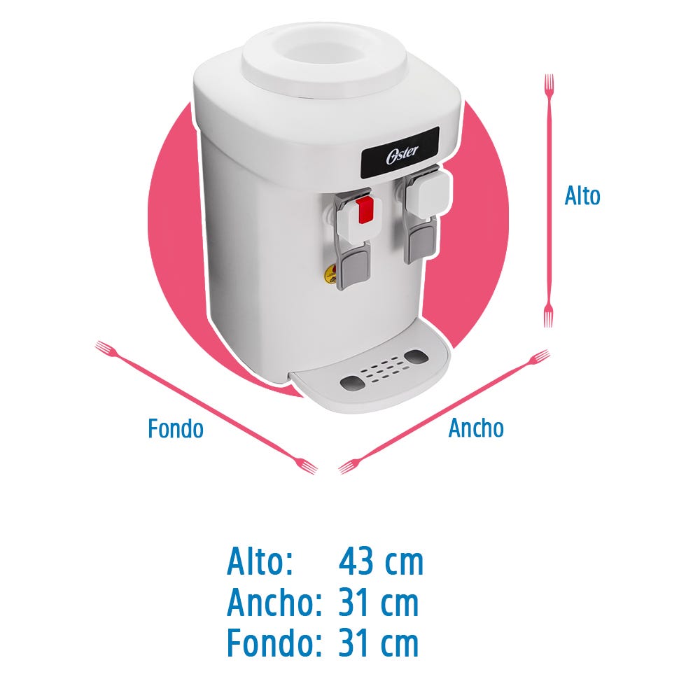 Dispensador de agua 2 temperaturas OS-WD522W Oster