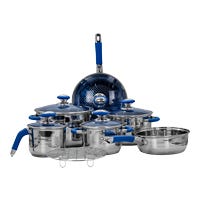 Batería de cocina de acero inoxidable 12 piezas acabado espejo ATA0227 Qualité